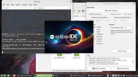 Docker desktop {{ flatpak eclipse alpine }} ide