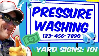 How to Grow a Pressure Washing Business with Yard Signs & Print Marketing