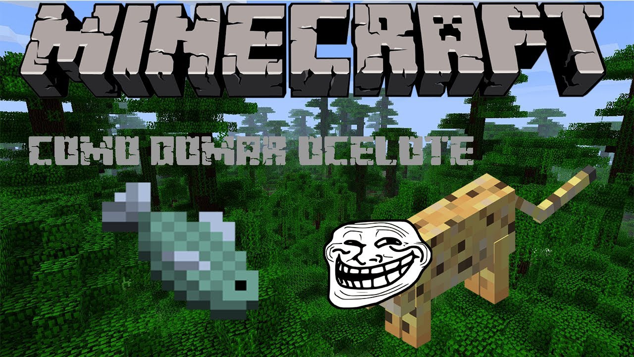 Cómo domesticar un ocelote en Minecraft 1.7.2 - YouTube