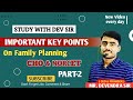 KEY POINTS ON FAMILY PLANNING PART 2 // SPECIAL CHO CLASS #norcet2023 #chovacancy #nursingexam #pgi