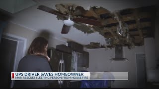 UPS driver who saved man from burning home credits heroism to adrenaline, God's will