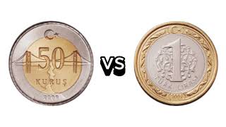50 Kr. Vs 1 Tl