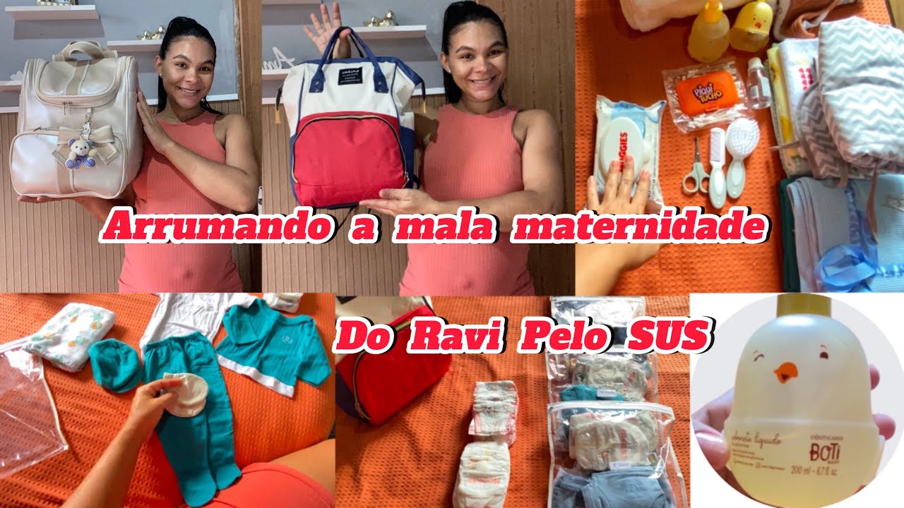 ARRUMANDO A MALA MATERNIDADE DO RAVI PELO SUS-LEVANDO SÓ O BÁSICO