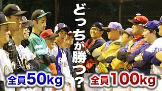 【ほこたて】体重100キロvs50キロの試合をしてみた。