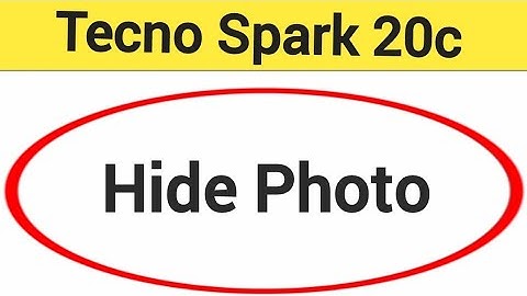 Tecno Spark 20c me photo hide kaise kare, how to hide photo