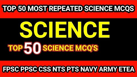 Top 50 Most Repeated #Sciencemcq