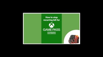 How to cancel Game pass Ultimate subscription