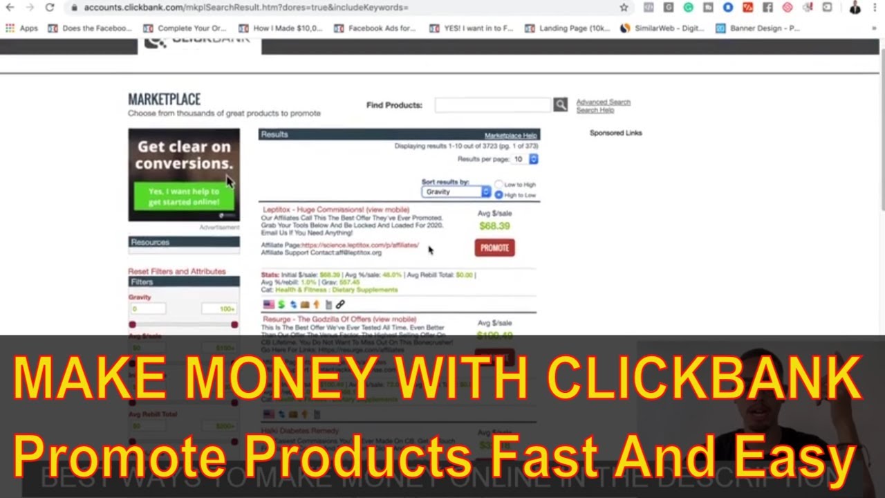 Promote Clickbank Products Fast And Easy - Make Money Online - YouTube