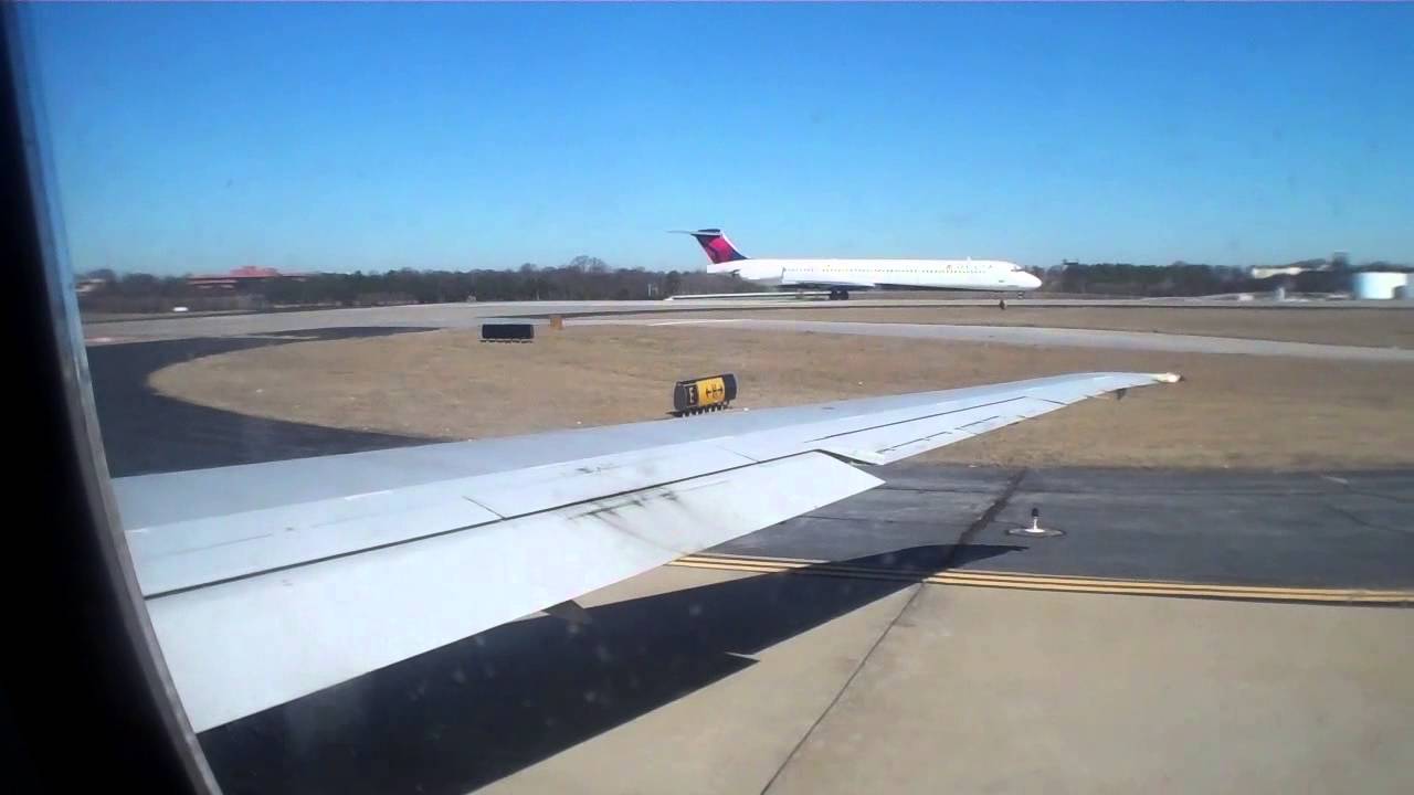 Delta MD-90 [N922DX] Pushback | Start-up | Taxi | Takeoff from Atlanta