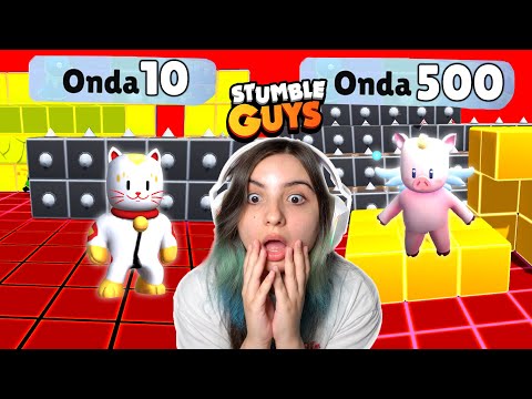 BATI RECORDE de ONDAS no BLOCKDASH INFINITO com TODAS as NOVAS SKINS do STUMBLE GUYS...