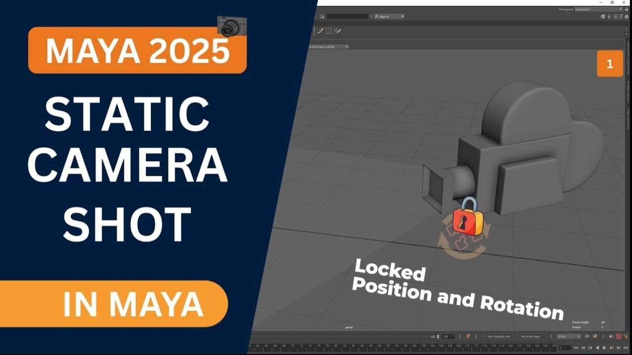 Static Camera Shot in Maya 2025 – Master Cinematic Camera Animation ...