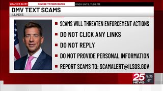Illinois Secretary of State of DMV warns residents of scam texts