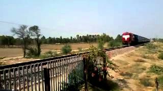 13007 Udyan abha Toofan express hauled by WDP1 #15006 TKD in new red TKD livery