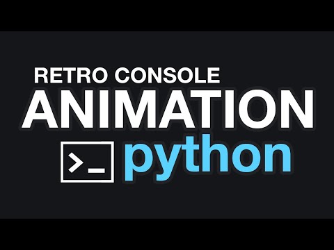 Retro Typewriter Animation Effect in Python