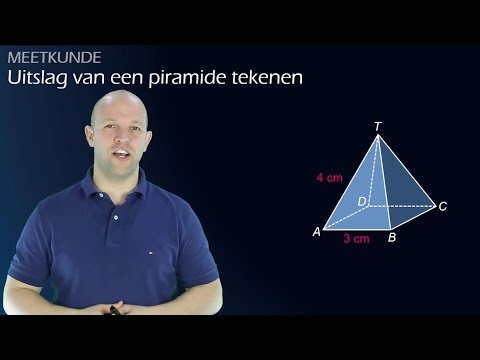 Vlakke figuren - Een uitslag van een piramide tekenen - WiskundeAcademie