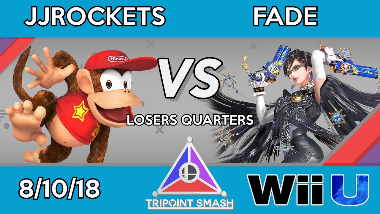Tripoint Smash 23 - Losers Quarters - JJROCKETS (Diddy Kong) Vs. Fade (Bayonetta) - YouTube