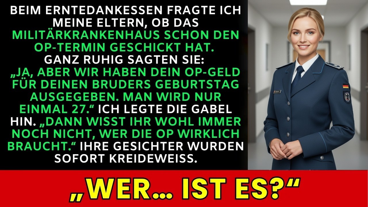 „Das kam letzte Woche…“ sagten sie, als ich an Thanksgiving nach dem Operationstermin fragte  Ab
