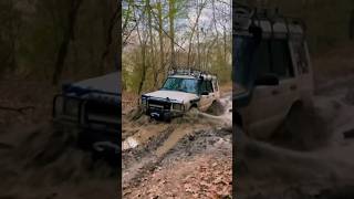 We had to hit it! #mudding #landrover #discovery #shorts