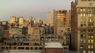 Sunset Timelapse Empire State View From 10 West 15th Street #2018