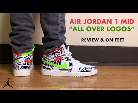 air jordan 1 over print logo