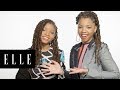 Chloe x Halle Play a Game of Who Knows Who Best?! | ELLE