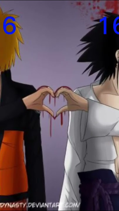 😂 lol #Naruto and sasuke#love #💙#🧡