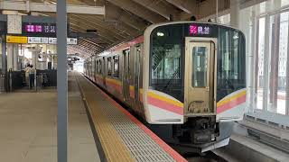 E129系白新線　新潟駅発車
