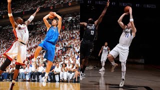 Dirk Nowitzki \& Luka Doncic's NEARLY-IDENTICAL PLAYS  |  Side-by-Side Comparisons