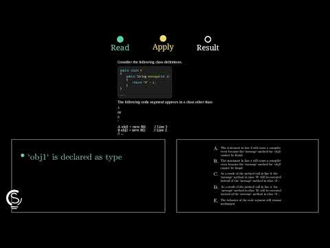2020 AP CSA MCQ Question 40 - Polymorphism and Compile-Time Type Checking