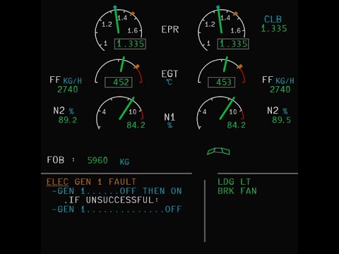 Airbus A320 GEN 1 Fault - YouTube