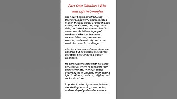 Things Fall Apart by Chinua Achebe Summary | #thingsfallapart #chinuaachebe