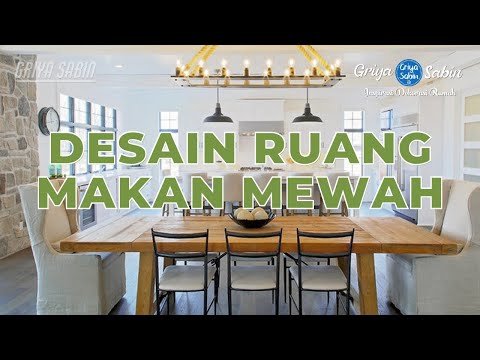 Video: Desain modern ruang makan dapur: foto