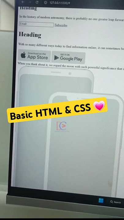 Basic HTML & CSS #html #htmltutorial #htmlfullcourse #java #python #coding #programming #css #html5