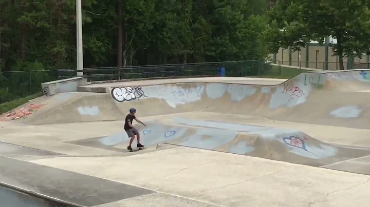 Skateboarding at Treaty Park, St Augustine Florida