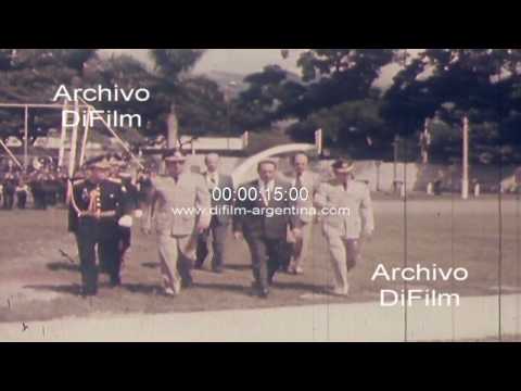 Jaime Abdul Gutierrez Asiste A Ceremonia Militar En El Salvador 1980