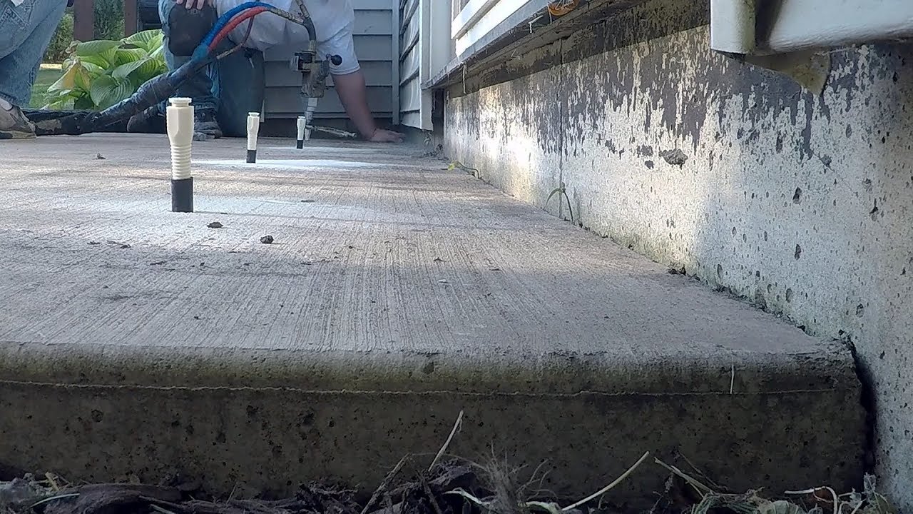 VIDEO Lifting Concrete Pool Decks and Concrete Patio Leveling