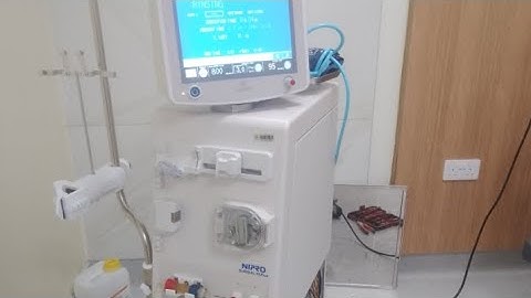 How to  boot and disinfect Dialysis Machine Nipro Surdial55 plus