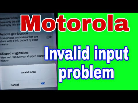 Invalid Input Setting: How to Fix Invalid Input Issues / Motorola Invalid Input Settings