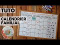 Un calendrier familial  pdagogique pour les enfants  organisation