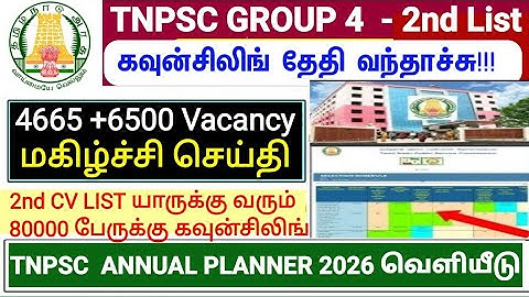 Group 4 CV -க்கு மீண்டும் ஒரு வாய்ப்பு வந்தாச்சு #tnpscgroup42ndcv #group4results