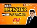 Populate (Bind) Repeater control using DataTable in ASP.Net