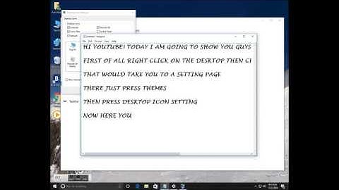 How To Add/Remove Or Change Desktop Icons