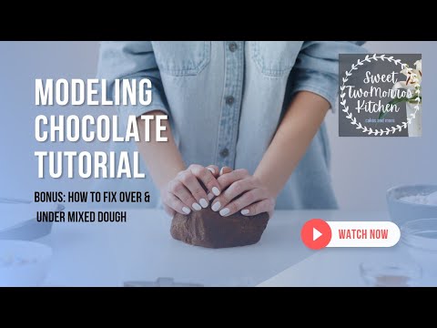 Modeling chocolate tutorial. Fix under and over mixed dough.