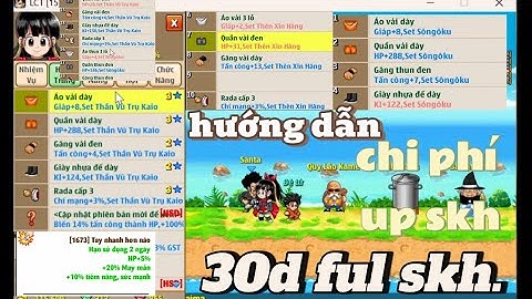Ngọc Rồng Online - hướng dẫn ae mới comback và chi phí up SKH full may mắn