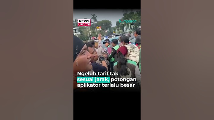 Setop Ojol yang Lagi Bawa Penumpang buat Ikutan Demo