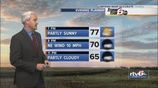 Tonight's Forecast: Mostly clear and comfortable