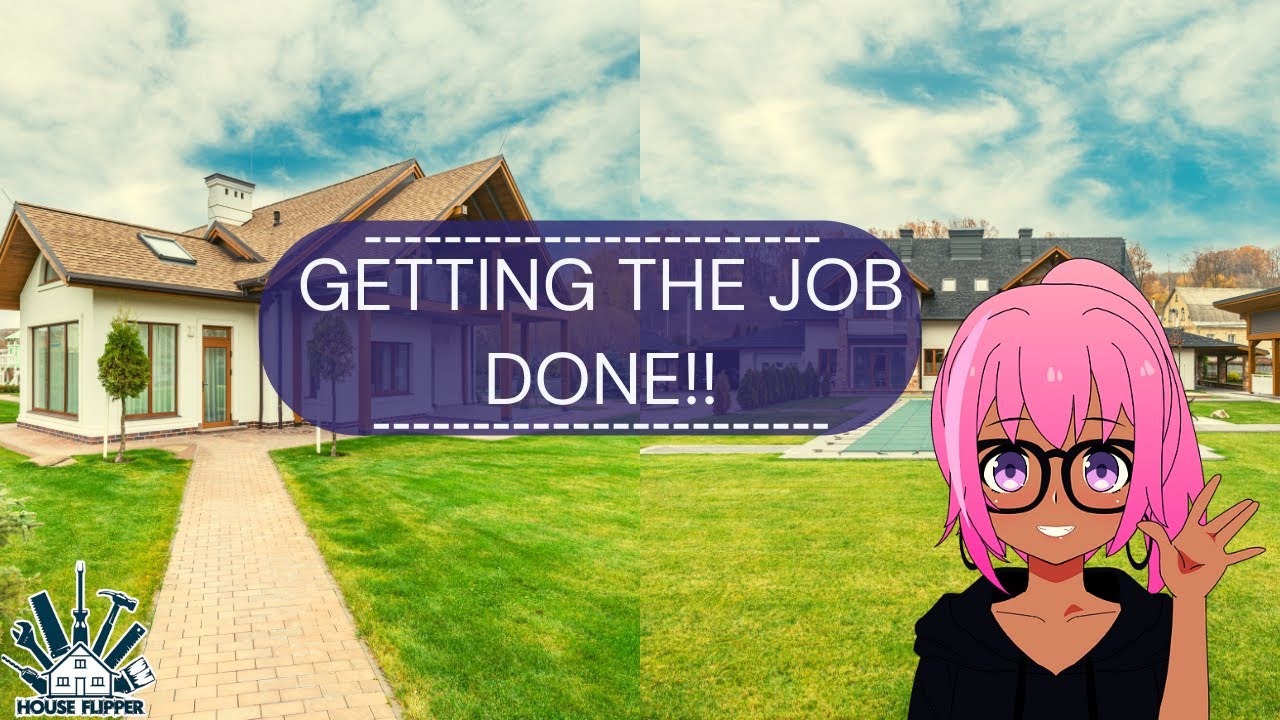 House Flipper Gameplay 100 Job Completion for "You Need to Remove the Bushes" Garden DLC