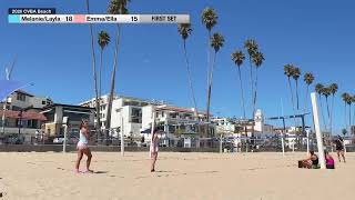 CBVA Volleyball (13/14U): Emma/Ella vs Melanie/Layla, 7-29-26
