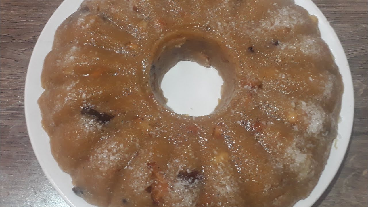 حلوة طيبه كتير بدون فرن حلاوى سميد مع فواكه مجفافه بابسط طريقه