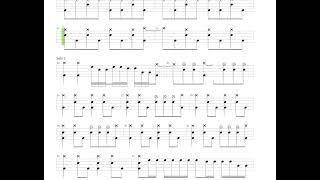 Square Hammer   Ghost B C    Drums only   Drum tab